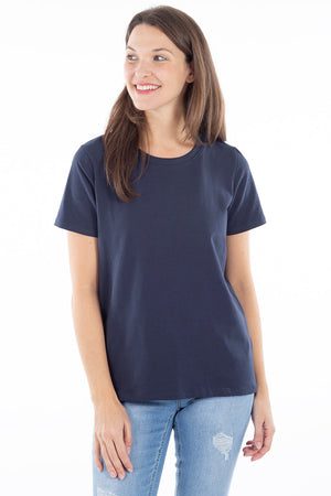 Women Short T Shirt, Short Sleeves T Shirt Skin Friendly Polyester for  Shopping (S) Blue at  Women's Clothing store