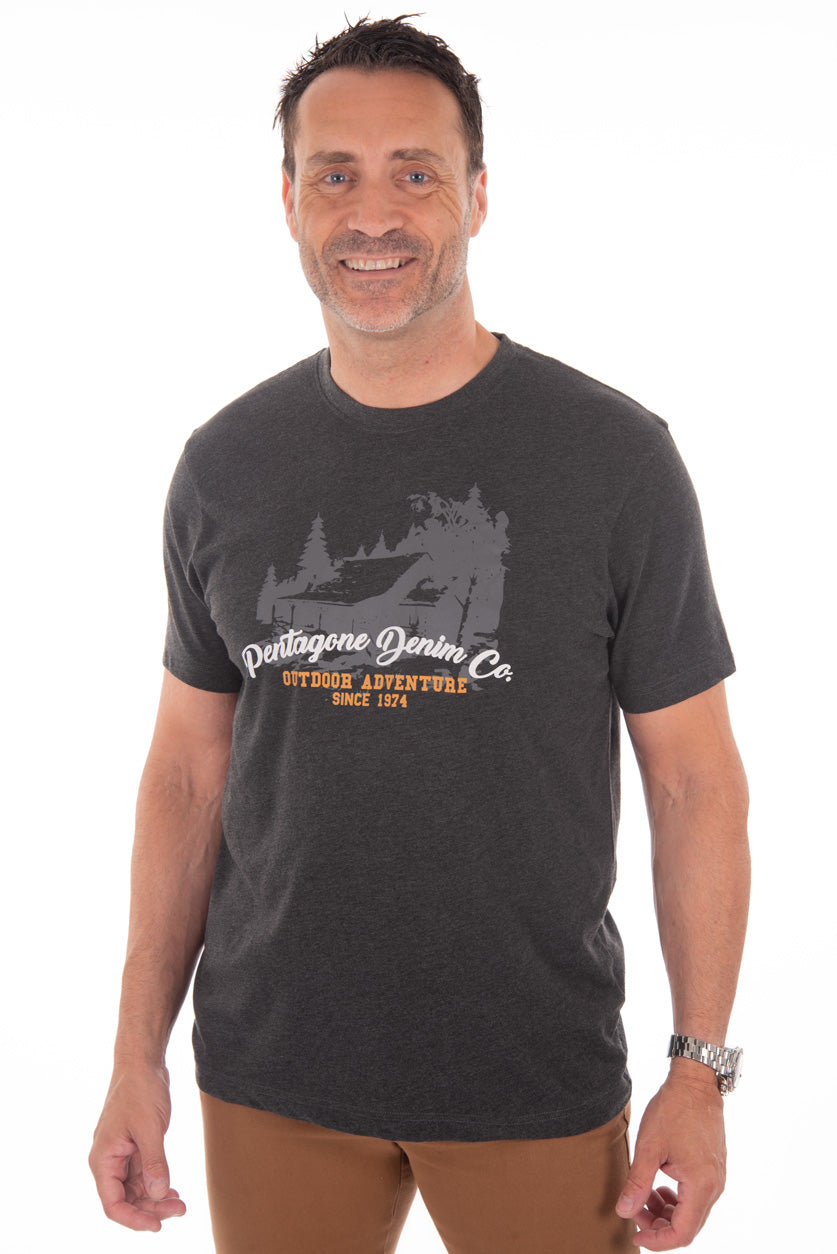 T shirt imprim aventure en plein air 2 couleurs Boutique le